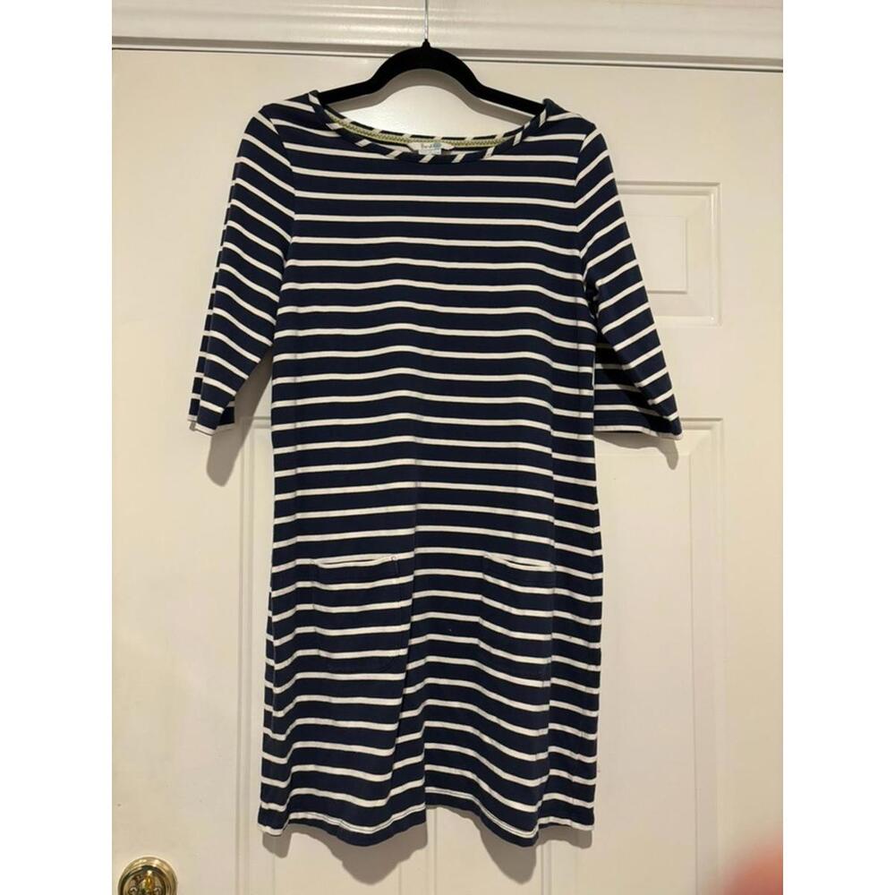 Women's sz 10 Boden natutical blue shirt dress‎ #901
